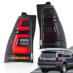 LED Tail Lights 4Runner 2003-2009 Amber Switchback Breathing Smoke Lens Pair