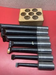Machinist Tools: 7 Piece 1″ Carbide C-2 Boring Bar Set (NOS) Poland
