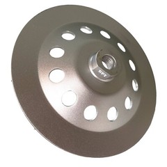 7 In Diamond Turbo Segmented Cup Grinding Wheels Fast Grinding 5/8″-11 threaded
