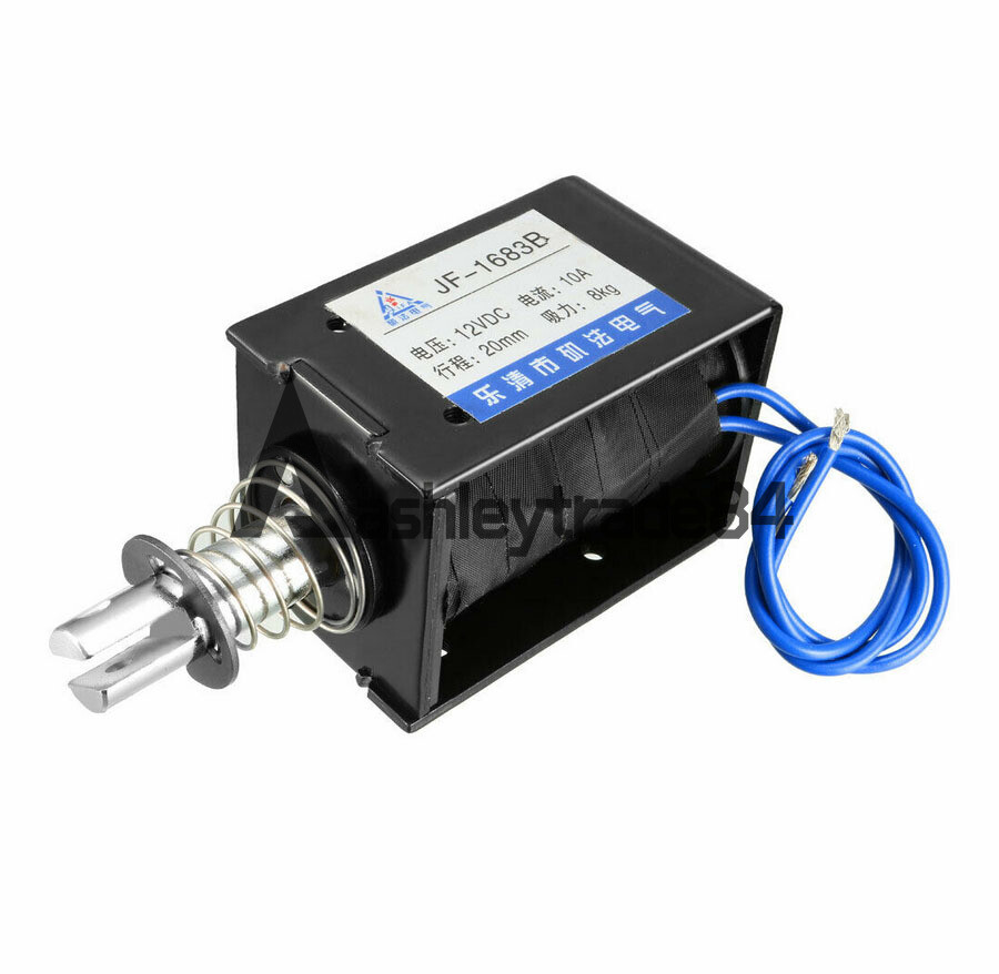 1PCS NEW DC 12V 10A 120W 8KG 20mm Pull Push Type Linear Motion Solenoid