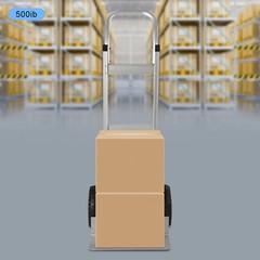 500lbs Aluminum Hand Truck – Heavy Duty Folding Dolly Cart for Moving Warehouse
