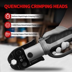 Rogvoc Electric Pipe Crimping Tool Kit 6 Pro Press Jaws Pro Press Tool For 1/2