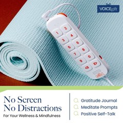 VOICEGIFT PLAY Holiday Gift, 10 Hour Text to Audio Encoder for Adults, White