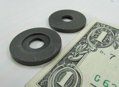 10 TOUGH Graphite Impregnated Teflon Washers 28MM x 8.5 MM x 3 MM, Seals Bushing