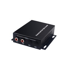 2 Audio Over FC Fiber optic Extender Converters for Broadcast system (Tx/Rx) Kit