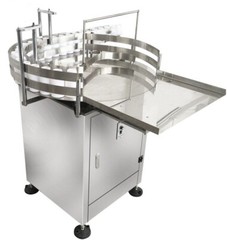 Round Bottles Accumulation Table 31.5in Bottle Turn Rotary Sorter w/Castors Move