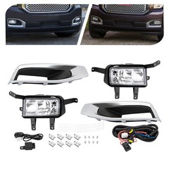For 2015-2018 GMC Yukon/ Yukon XL Bumper Fog Lights Driving Lamps w/ Wire Switch