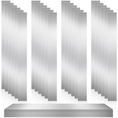 24 Pcs 304 Stainless Steel Strips Metal Shim Stock Assortment 1 Width x 12 Lengt
