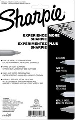 Sharpie Metallic Permanent Markers, Fine Tip, Assorted Colors, 6 Count – Arts