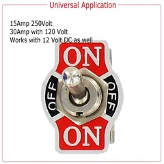 X5 Toggle Switch Heavy Duty 20A 125V SPST 3Terminal ON/OFF/ON Car Waterproof
