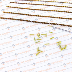 2.0mm Maxillofacial Mini Plates 40Holes With Cross Head Screw 81Pcs Set Ti
