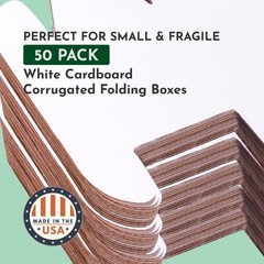 Small Business Packaging, Shipping Box 4 x 3 x 2, 50 Bulk | Cardboard, Gift, …