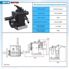 US SHIP】HRV60-5μ Accuracy Mini Punch Grinder Precision Needle Grinding Machine