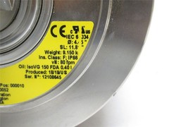 243684 New-No Box; Interroll 113i-410052 Drum Motor 4.5″OD x 11.8″ Wide 80fpm
