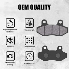 2PCS Brake Pads Set for 150cc 200cc 250cc ATV Dirt Bike Pit Bike Go Kart, go kar