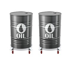 55 Gal Drum Dolly Heavy Duty Barrel Cart 1200 lbs with Swivel Casters Steel