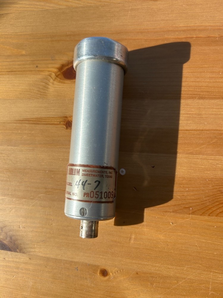 Ludlum 44-7 Alpha/Beta/Gamma End-Window Geiger Radiation Probe CLEAN,WORKS