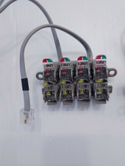LOT of 4 ) TII NETWORK TECHNOLOGIES rj11 SEALED TERINATION BLOCKS 61-1-11-RJ