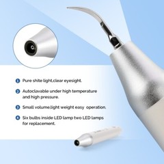 VRN Dental Ultrasonic Piezo Scaler+LED Detachable Handpiece+Tips US
