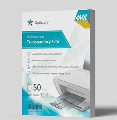 Inkjet Transparency Film 8.5 x 11 in Letter 50 Sheets for Projector