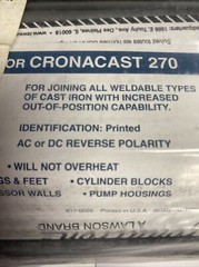 5 POUNDS 5/32″ CRONATRON 270 CAST IRON ELECTRODE DC REVERSE OR AC