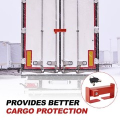 Steel Cargo Door Lock Shipping Container Lock w/ 2 Keys Heavy Duty Security Red