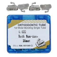 Dental Orthodontic Buccal Tubes 1st 2nd Molar Tubes MBT Roth 022 Bondable Single