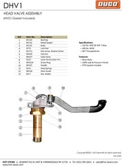 DUCO® Head Valve Assembly w/Bushing for Hoffman Press Machines #R121A