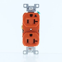 Eaton Orange Isolated Ground Heavy Duty Receptacle Outlet 20A 125V IG5362RN