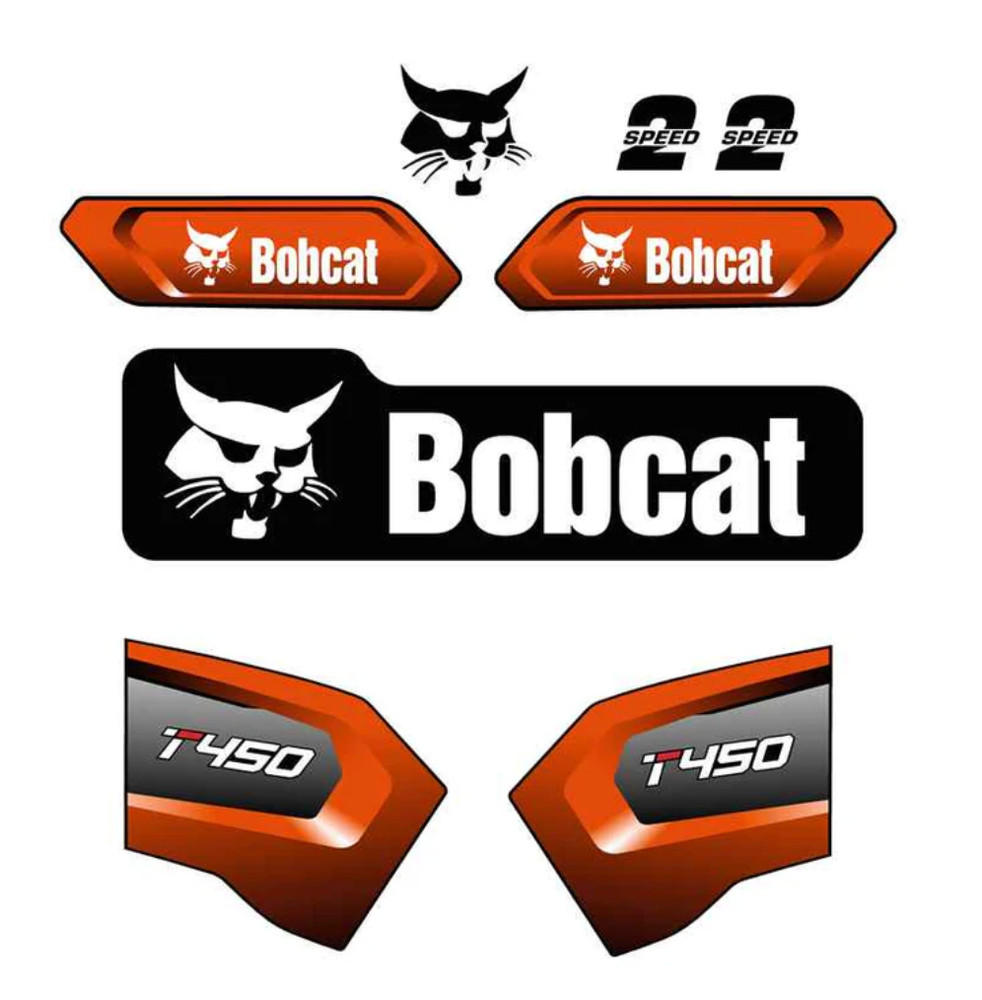 Bobcat T450 Decal Kit Skid Steer T450 Stickers for Latest Model