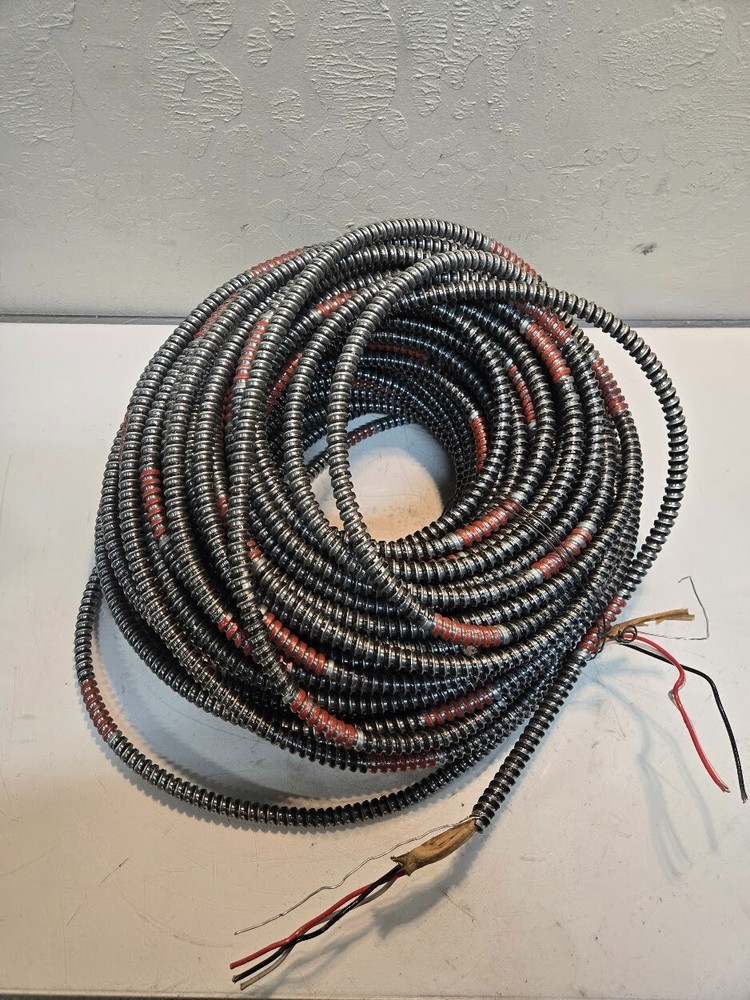 Approx. 500′ of 14/3 MC Cable with Ground | Red, Black, and White Solid CU Wires