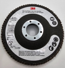(QTY 4) 3M Flap Disc 30957 Green 577F 13300 Max RPM FN00510