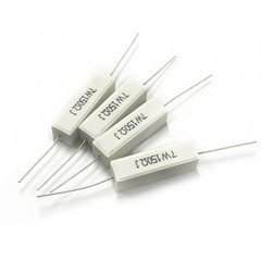 7 Watt Wire wound Cement Resistors Axial 0.05 ohms to 100K ohms 5% J Full range