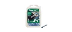 ITW Brands 21344 Series 80PK#12×1-1/2 Hex Screw, 12″ x 1-1/2″, Zinc Plated