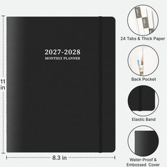 2027-2028 Monthly Planner, 2 Year Calendar Jan 2027 – Dec 2028,…