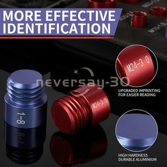 44pcs Screw Bolt Nut Thread Measure Gauge Size Checker Set (23 Inch & 21 Metric)