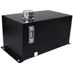 5 Gallon 14 Gauge Steel Hydraulic Fluid Reservoir Tank with Inlet 1-1/2″ FNPT
