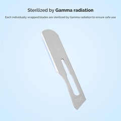 100Pcs/Box JMU Dental Sterile Surgical Blades Scalpel Disposable Stainless Steel