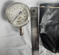Pressure Gauge – Crosby Test Gauge, Boston USA – Lbs. per Sq Inch – 200 lb. max