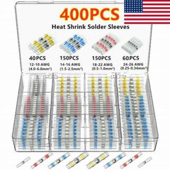 Heat Shrink Waterproof Solder Seal Sleeve Butt Wire Connectors Terminal 100/500