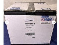 Tape Logic T98818B 3″ x 60 yds. Black Tape Logic 11 Mil Gaffers Tape 16 Rls/Case