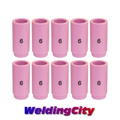 WeldingCity® 10-pk Ceramic Cup Nozzle 13N10 #6 3/8″ TIG Welding Torch 9/20/25 US