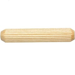 Pinehurst Crafts 1/2 Inch x 3 Fluted Wood 0.5 inches x 3 inches, Beige