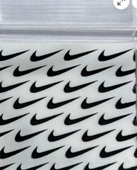100 SMALL BAGGIES 1515 1.5″ X 1.5″ MINI Resealable DESIGNER BAGS NIKE SWOOSH
