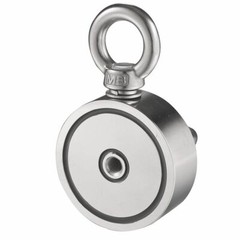 1000LB Fishing Magnet Neodymium Kit Pull Force Treasure Hunt Magnet Double Sided