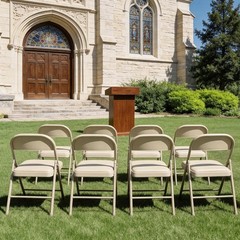 Make Changes Folding Chairs 4 Pack Pu Leather Padded Folding Chairs For Outside