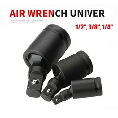 3PCS Impact Rated Universal Joint Socket Set 1/4″ 3/8″ 1/2″ Drive Swivel Adapter