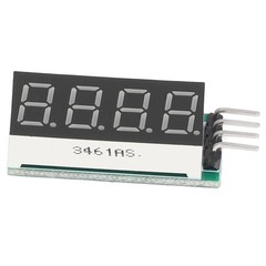 4 Digit 7 Segment Digital Tube Module LED Display Module I2C Interface DC