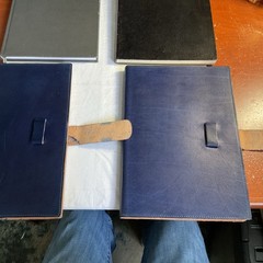 Leather Journal Notebooks Lined Lot of 4 PRATESI FLORENCE TEMPO ECCOLO ITALY NOS