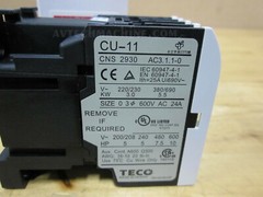 Teco Magnetic Contactor CU-11-3A1a-220V CU11H5